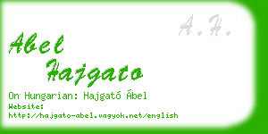 abel hajgato business card
